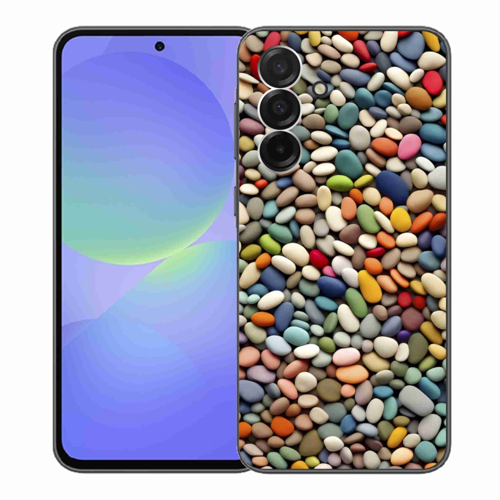 Gelový kryt mmCase na Samsung Galaxy A36 5G - barevné kamínky 2