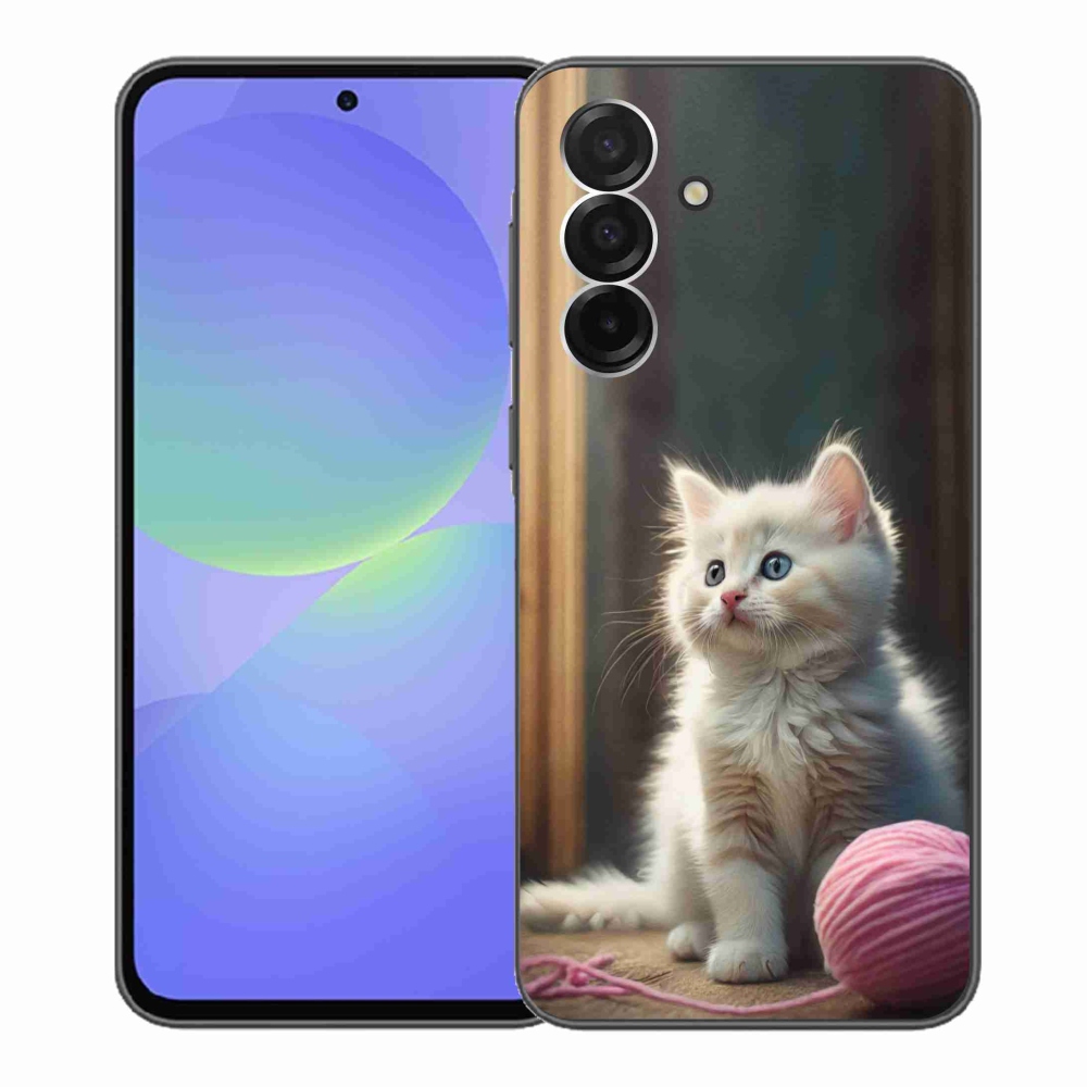 Gelový kryt mmCase na Samsung Galaxy A36 5G - bílé kotě 2