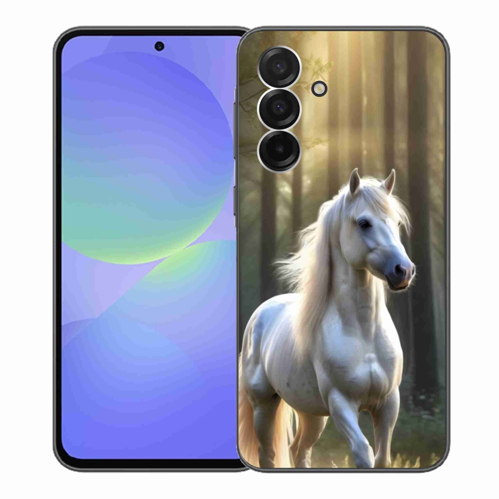 Gelový kryt mmCase na Samsung Galaxy A36 5G - bílý kůň 3