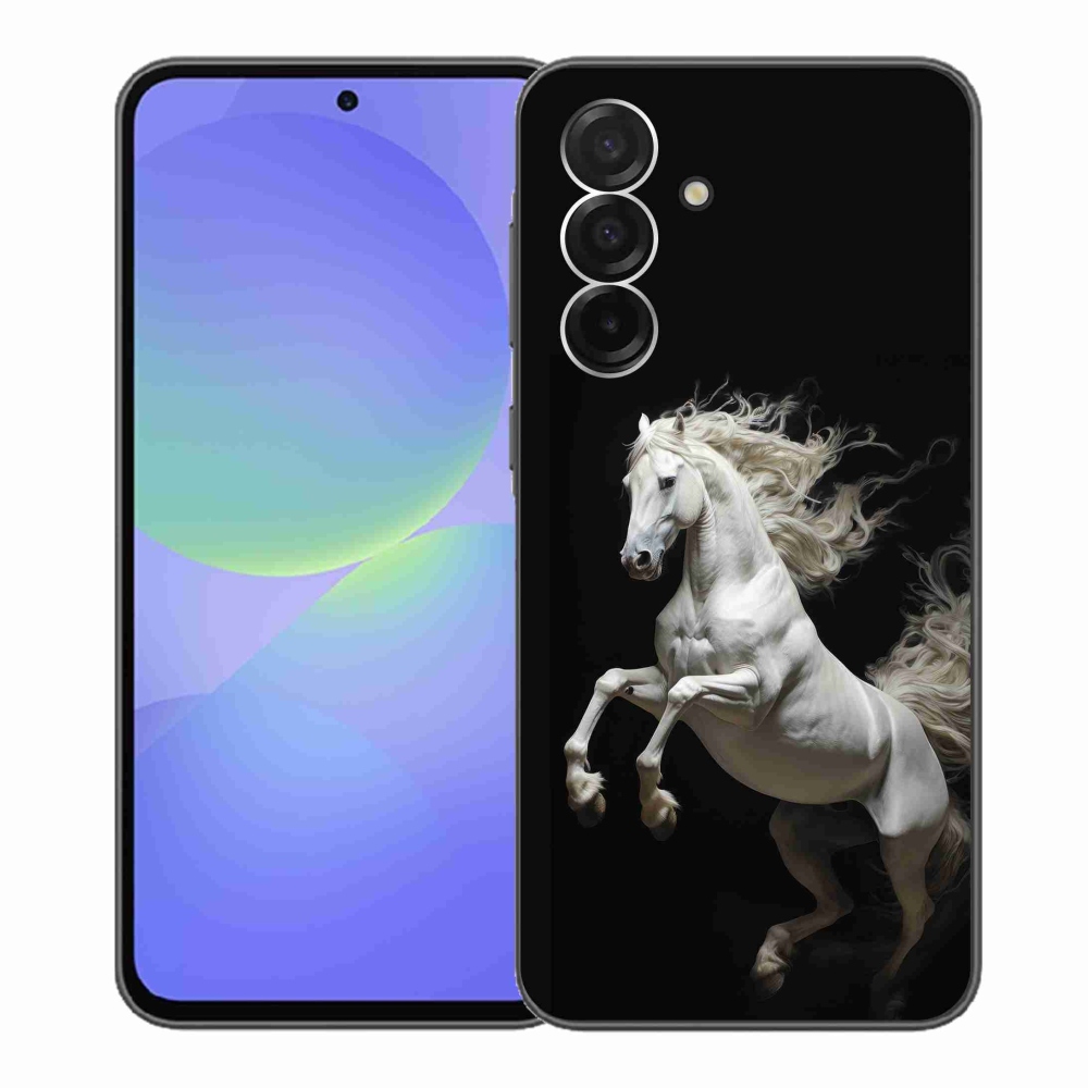 Gelový kryt mmCase na Samsung Galaxy A36 5G - bílý kůň 4