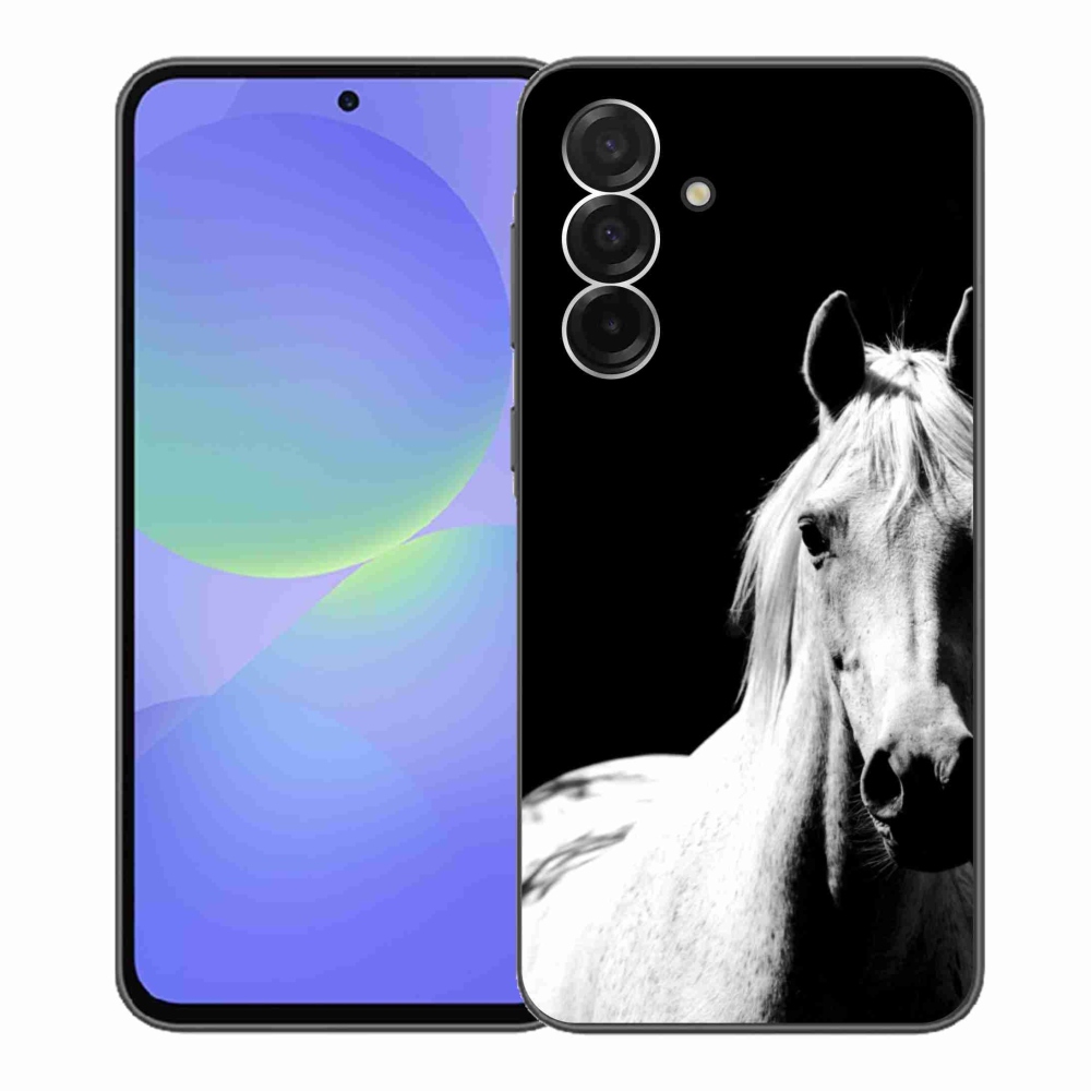 Gelový kryt mmCase na Samsung Galaxy A36 5G - bílý kůň 5
