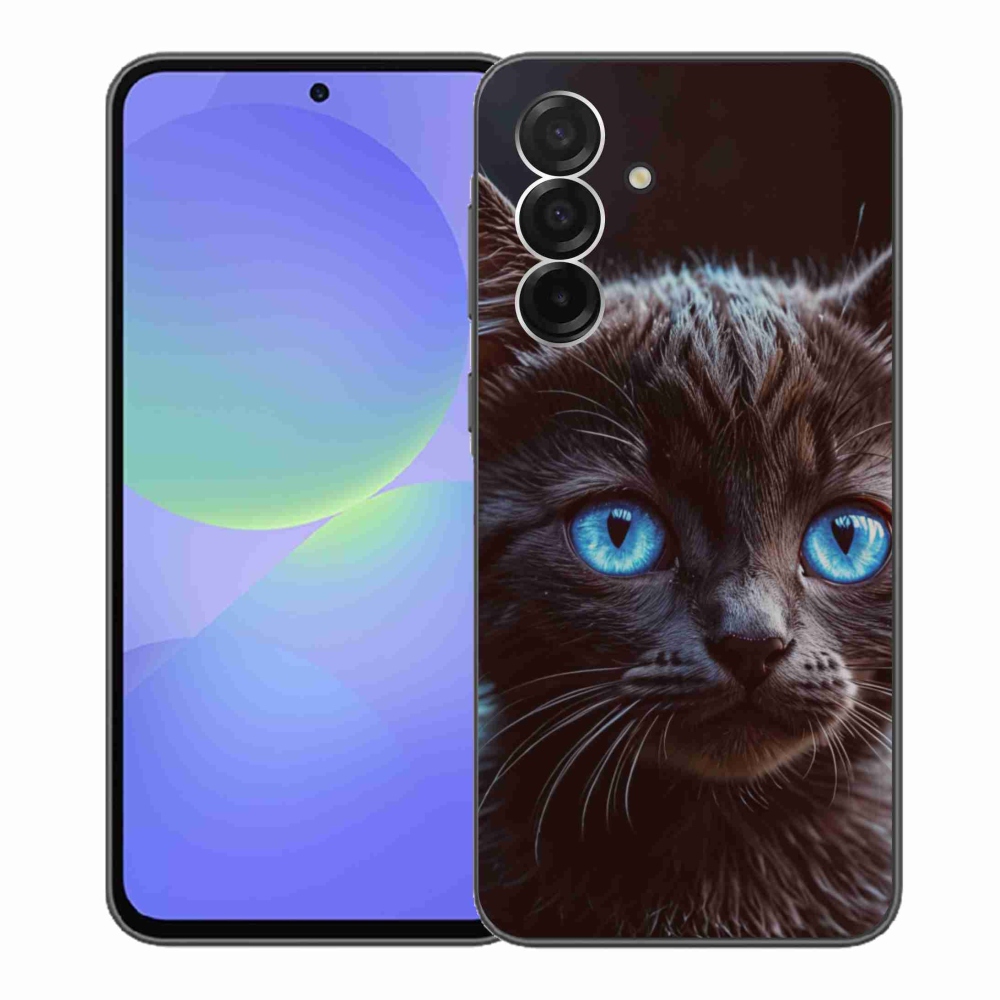 Gelový kryt mmCase na Samsung Galaxy A36 5G - černé kotě 2