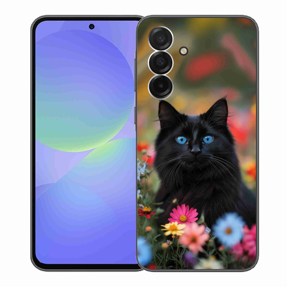 Gelový kryt mmCase na Samsung Galaxy A36 5G - černé kotě 4