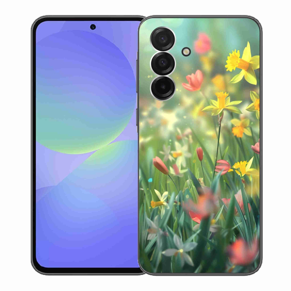 Gelový kryt mmCase na Samsung Galaxy A36 5G - jarní květy