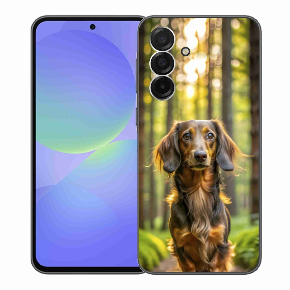 Gelový kryt mmCase na Samsung Galaxy A36 5G - jezevčík 4