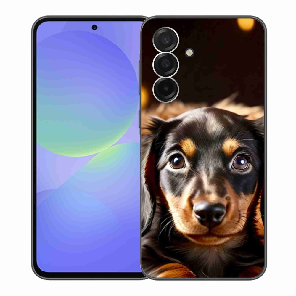 Gelový kryt mmCase na Samsung Galaxy A36 5G - jezevčík