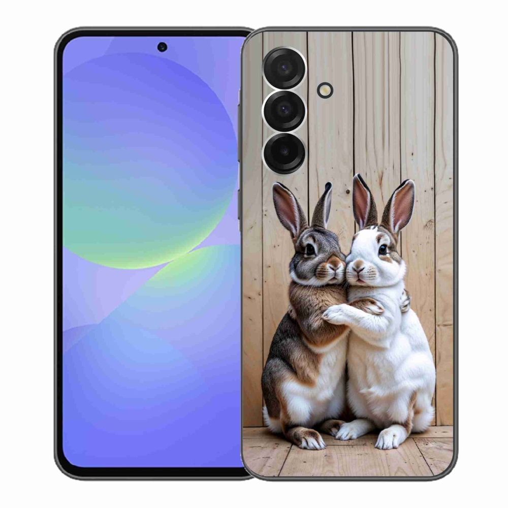 Gelový kryt mmCase na Samsung Galaxy A36 5G - králičí pár