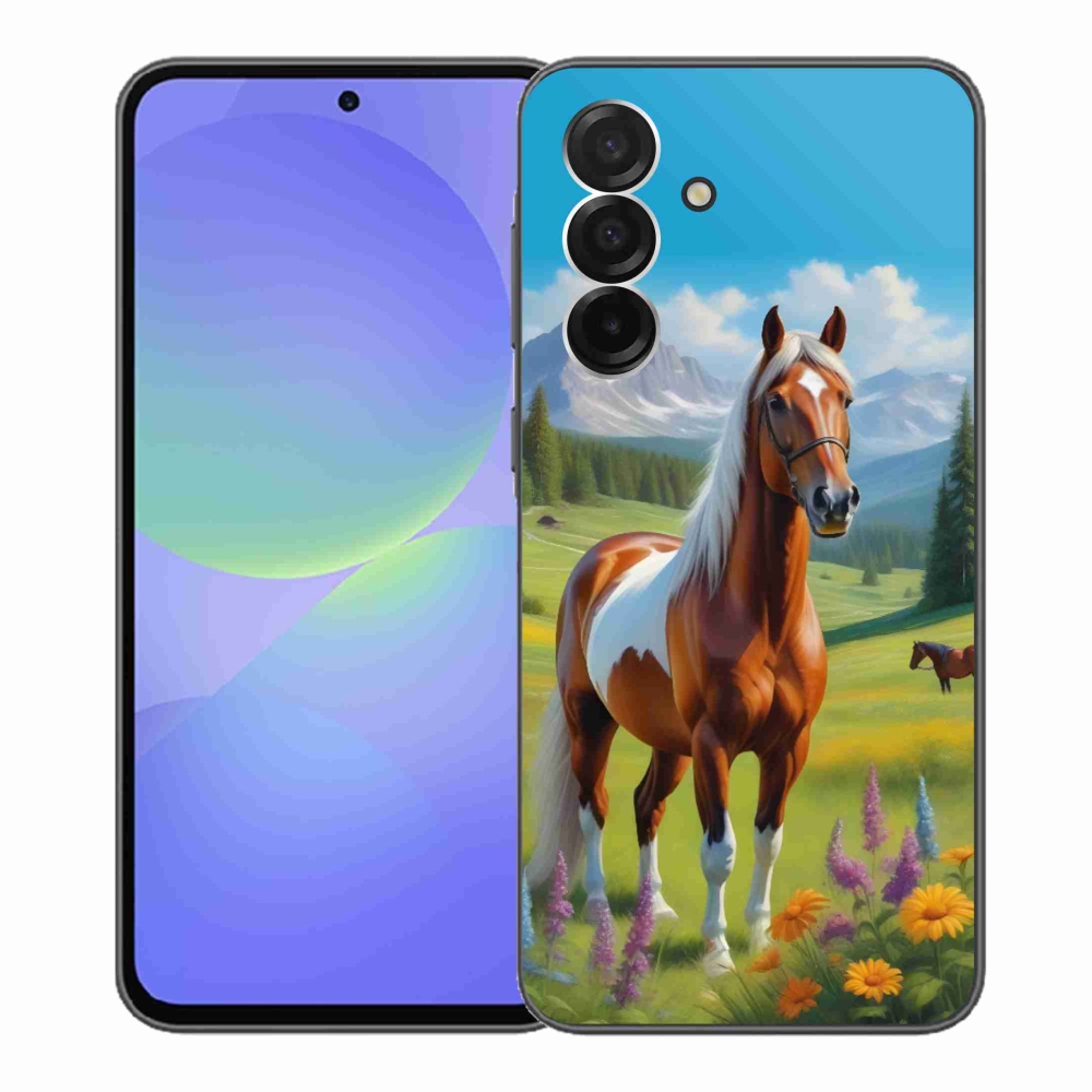 Gelový kryt mmCase na Samsung Galaxy A36 5G - kůň na louce