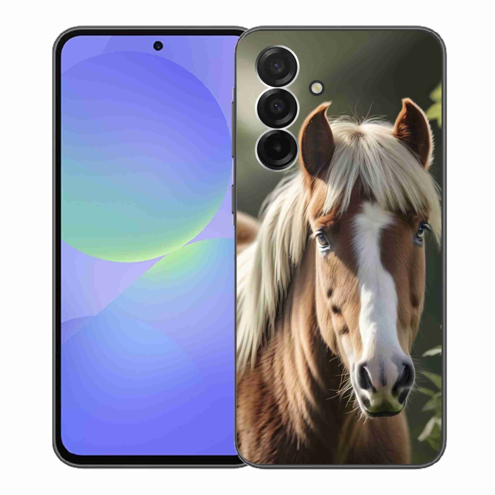 Gelový kryt mmCase na Samsung Galaxy A36 5G - kůň se světlou hřívou