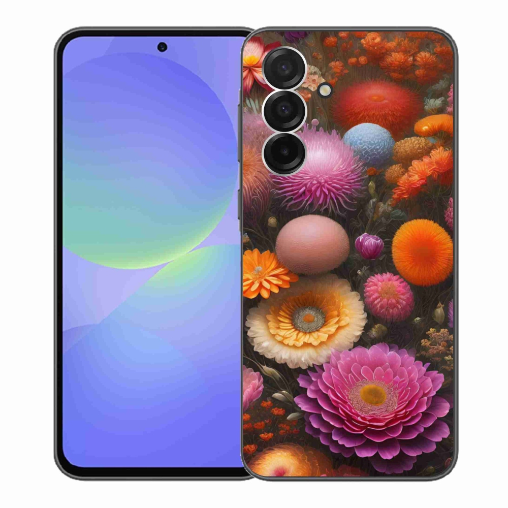 Gelový kryt mmCase na Samsung Galaxy A36 5G - květinová kompozice