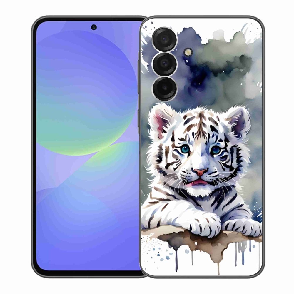 Gelový kryt mmCase na Samsung Galaxy A36 5G - mládě bílého tygra