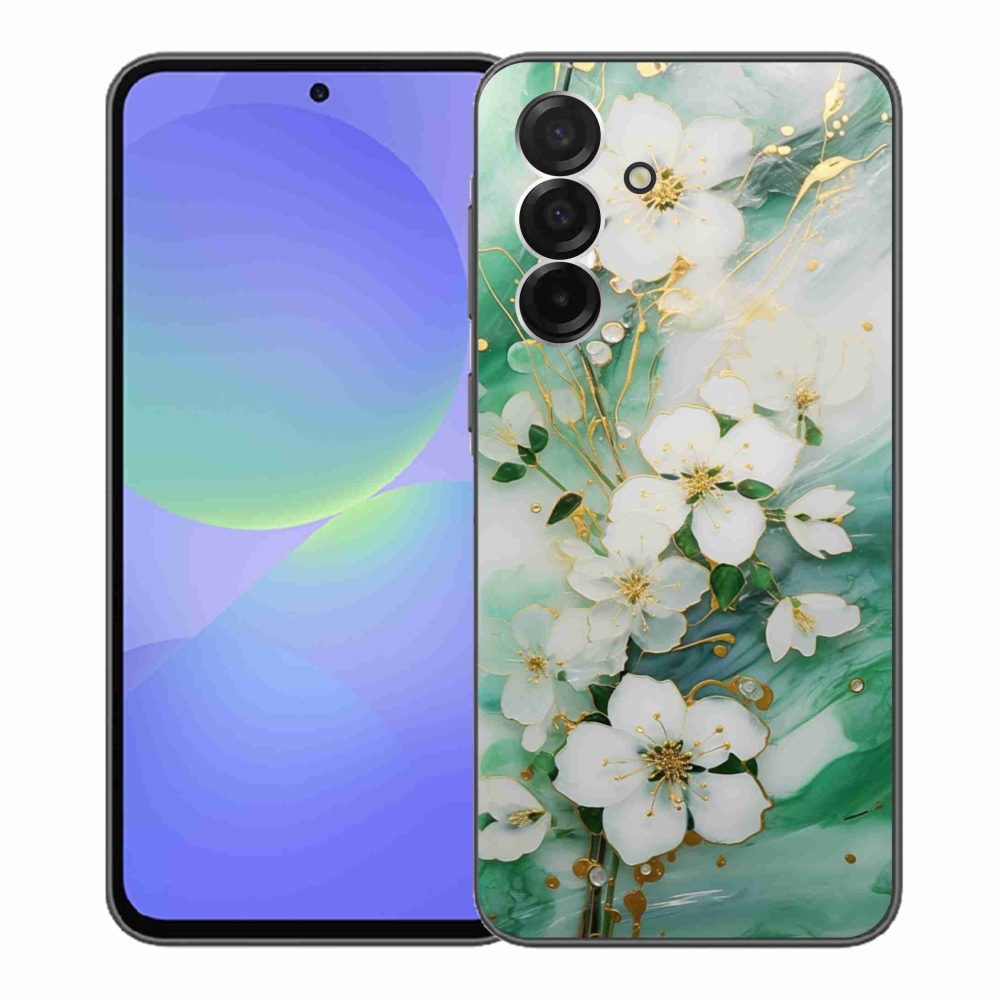 Gelový kryt mmCase na Samsung Galaxy A36 5G - něžné květy