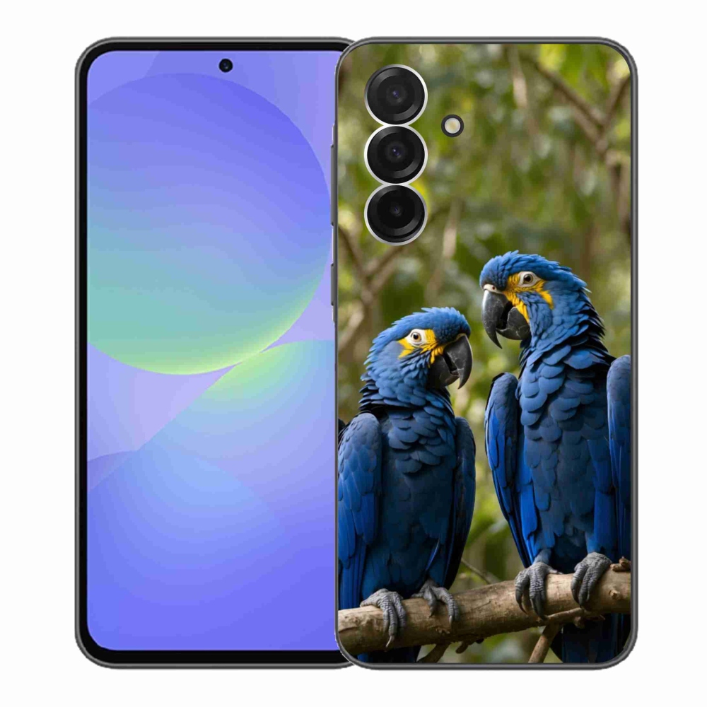 Gelový kryt mmCase na Samsung Galaxy A36 5G - papouščí duo