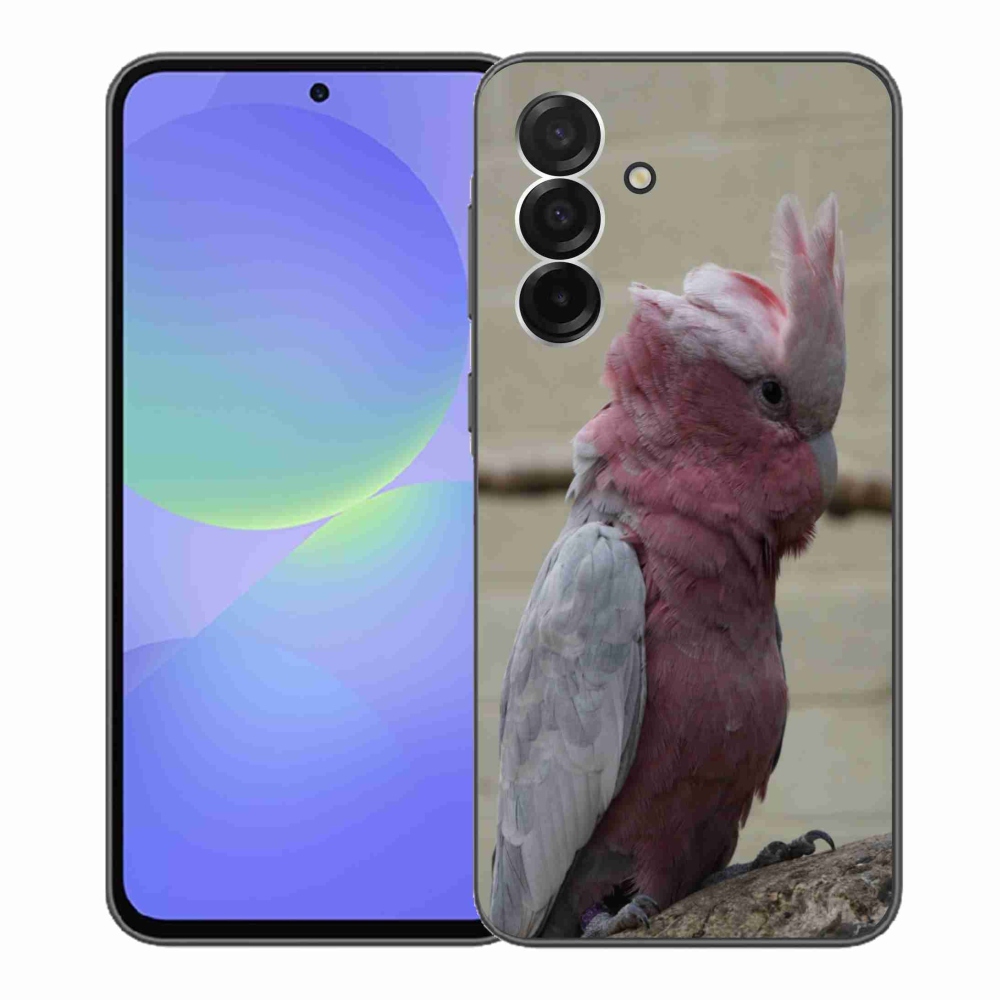 Gelový kryt mmCase na Samsung Galaxy A36 5G - papoušek kakadu růžový