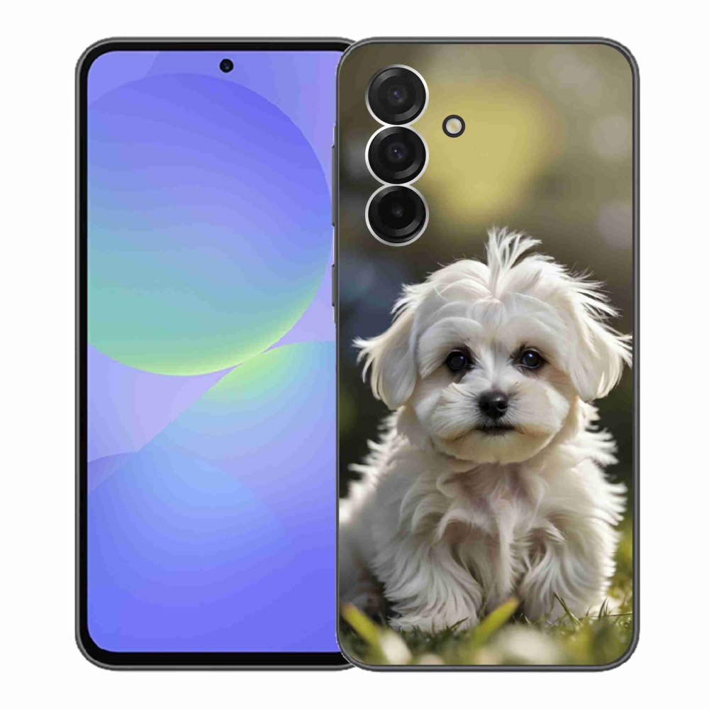 Gelový kryt mmCase na Samsung Galaxy A36 5G - roztomilý maltézský psík