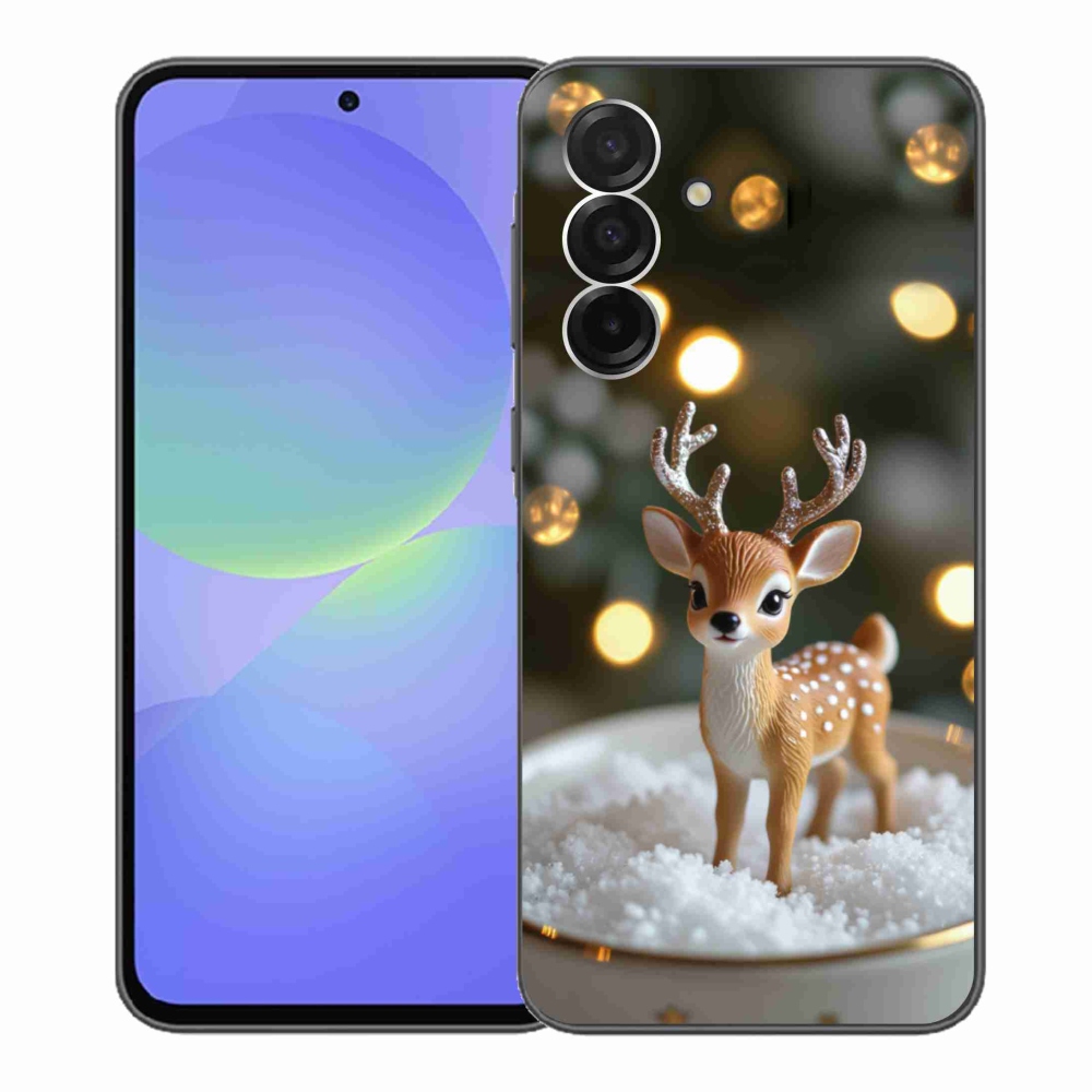 Gelový kryt mmCase na Samsung Galaxy A36 5G - roztomilý vánoční jelen