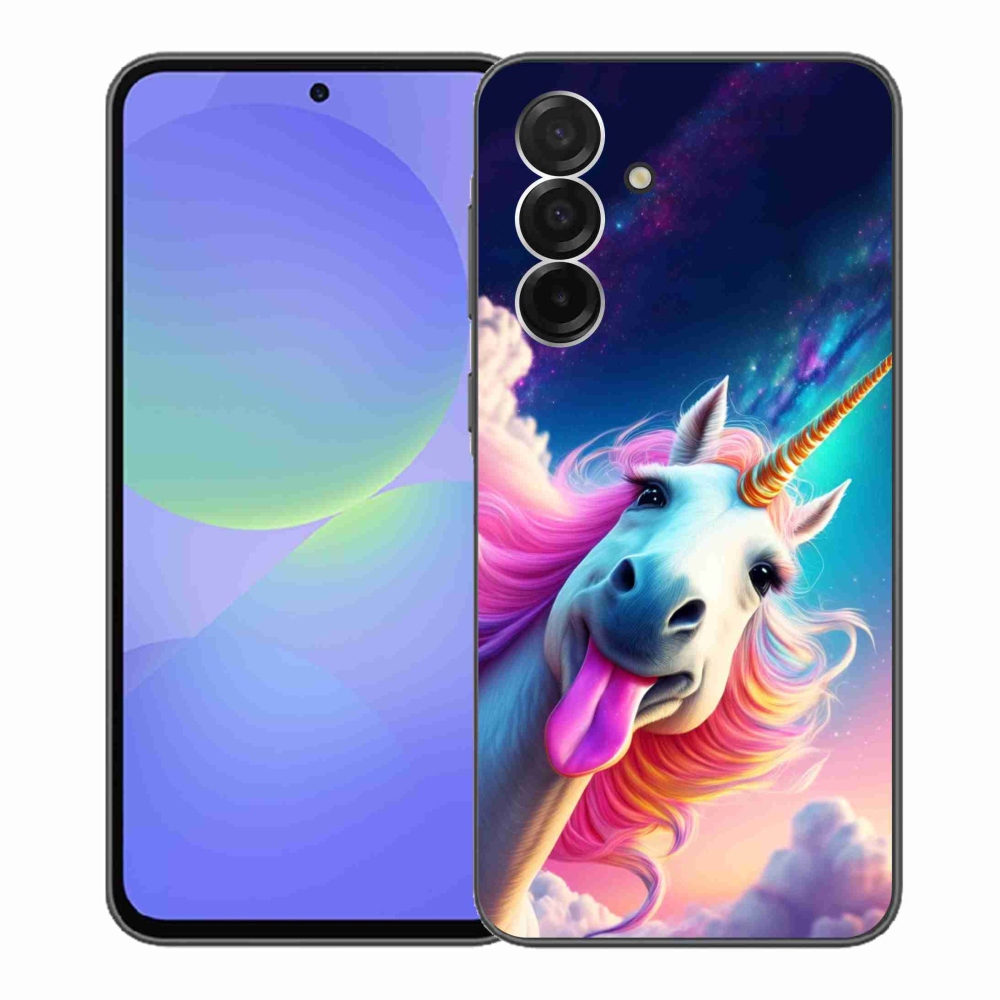 Gelový kryt mmCase na Samsung Galaxy A36 5G - šílený jednorožec