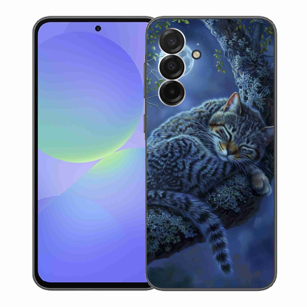 Gelový kryt mmCase na Samsung Galaxy A36 5G - spící kočka
