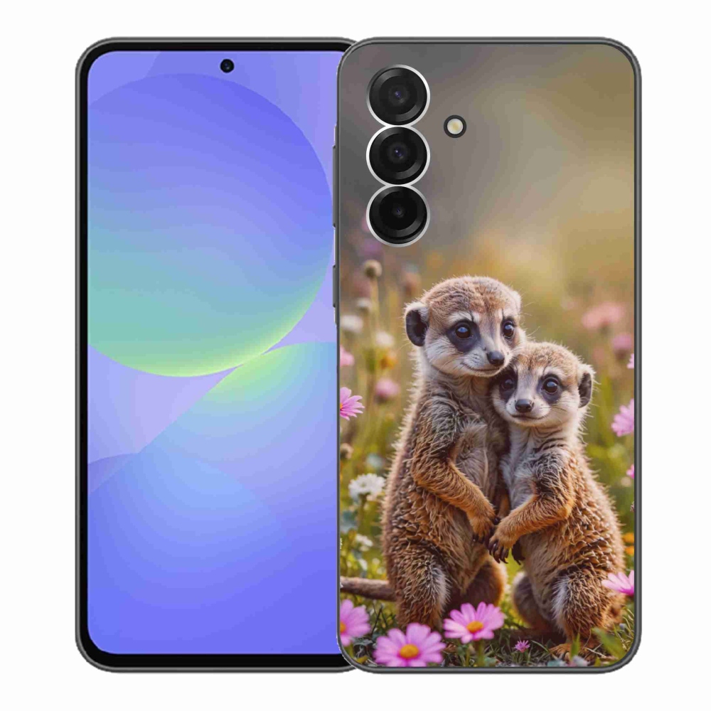 Gelový kryt mmCase na Samsung Galaxy A36 5G - surikatí duo