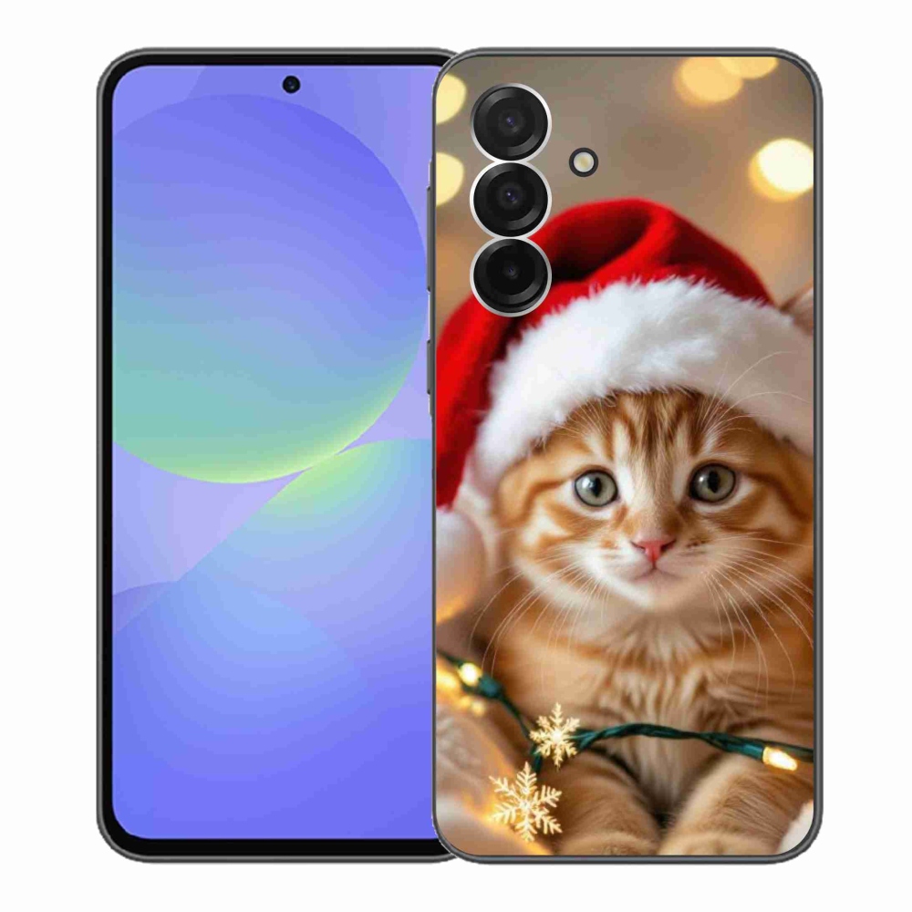 Gelový kryt mmCase na Samsung Galaxy A36 5G - vánoční kotě