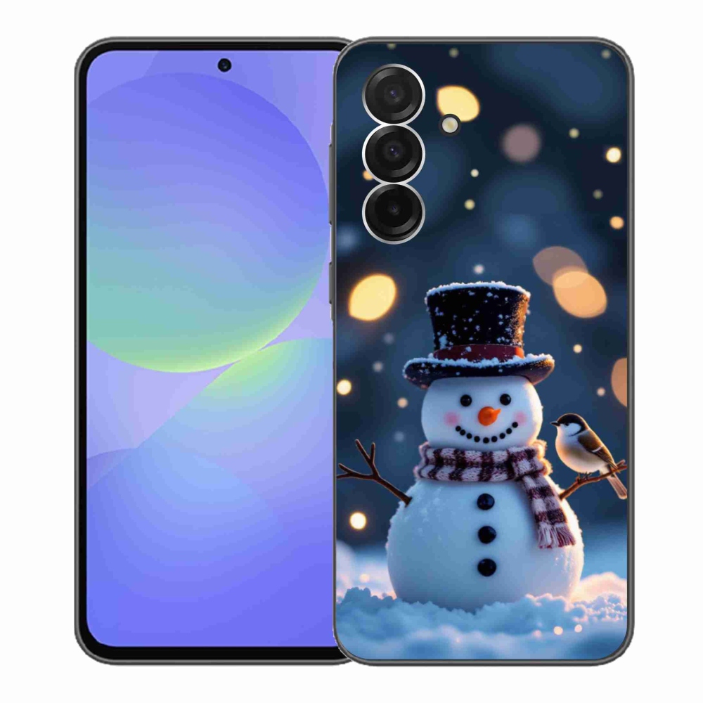 Gelový kryt mmCase na Samsung Galaxy A36 5G - vánoční sněhulák