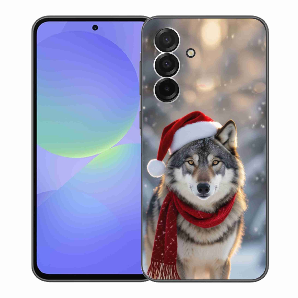 Gelový kryt mmCase na Samsung Galaxy A36 5G - vánoční vlk