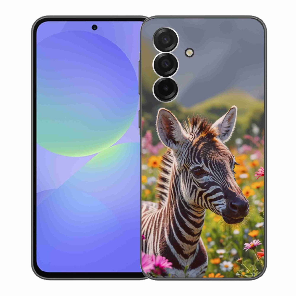 Gelový kryt mmCase na Samsung Galaxy A36 5G - zebra na louce