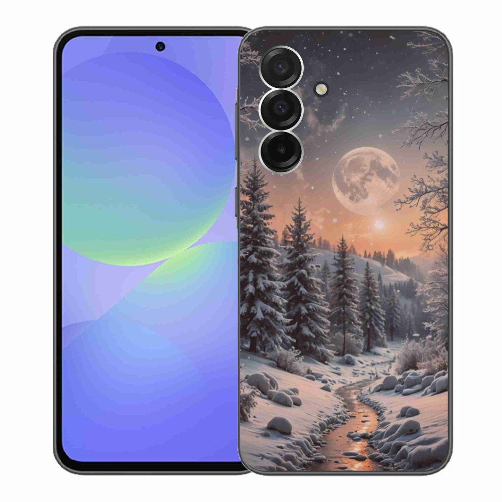 Gelový kryt mmCase na Samsung Galaxy A36 5G - zimní krajina 2