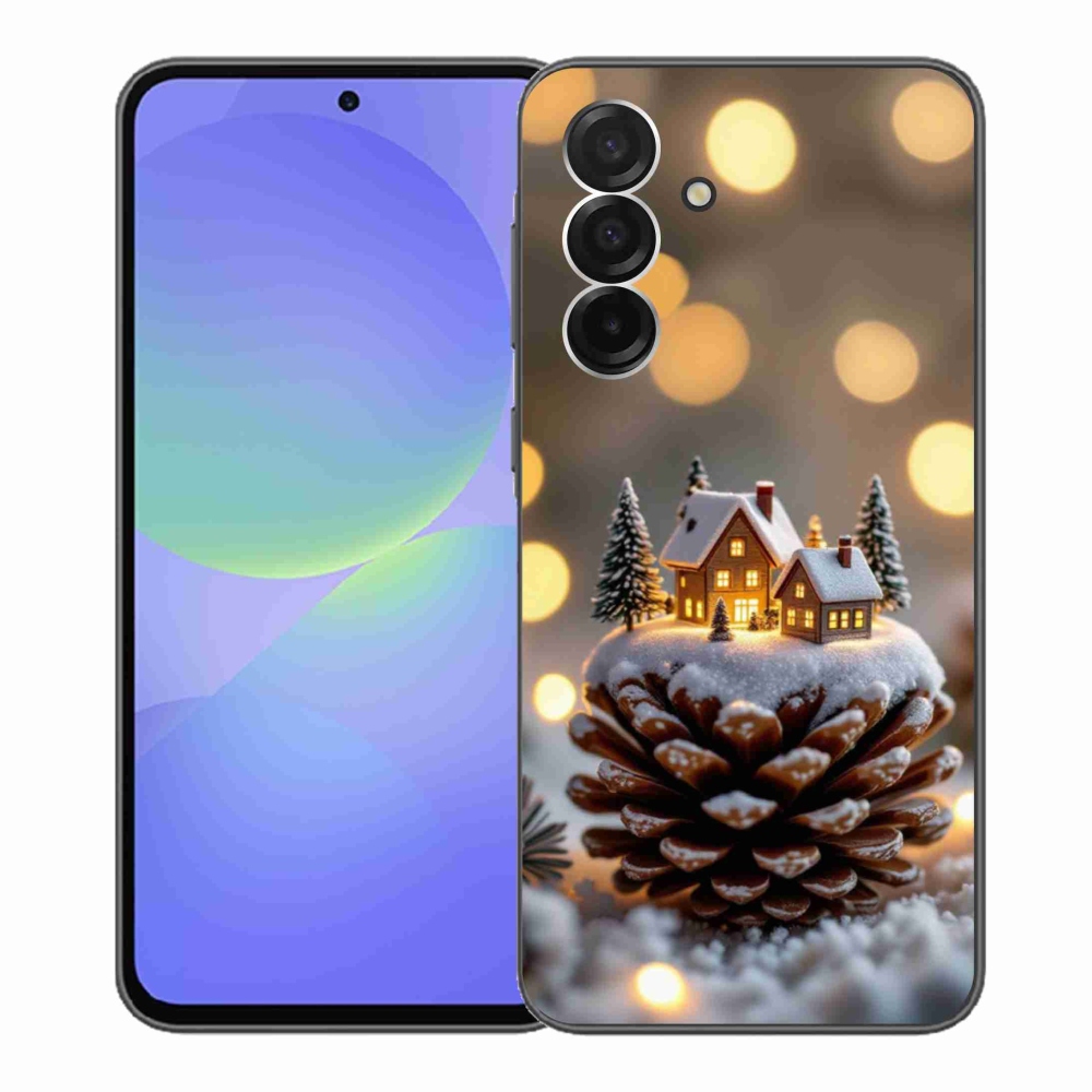 Gelový kryt mmCase na Samsung Galaxy A36 5G - zimní vesnička