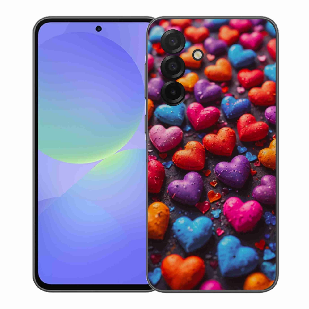 Gelový kryt mmCase na Samsung Galaxy A37 5G - barevná srdce