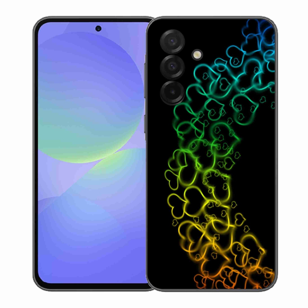 Gelový kryt mmCase na Samsung Galaxy A37 5G - barevná srdíčka