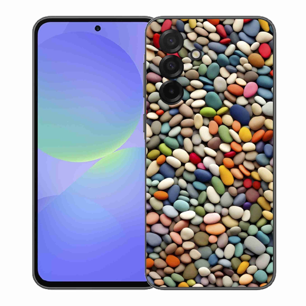 Gelový kryt mmCase na Samsung Galaxy A37 5G - barevné kamínky 2