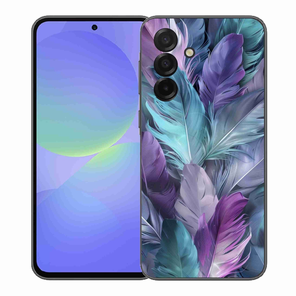 Gelový kryt mmCase na Samsung Galaxy A37 5G - barevné peří 2