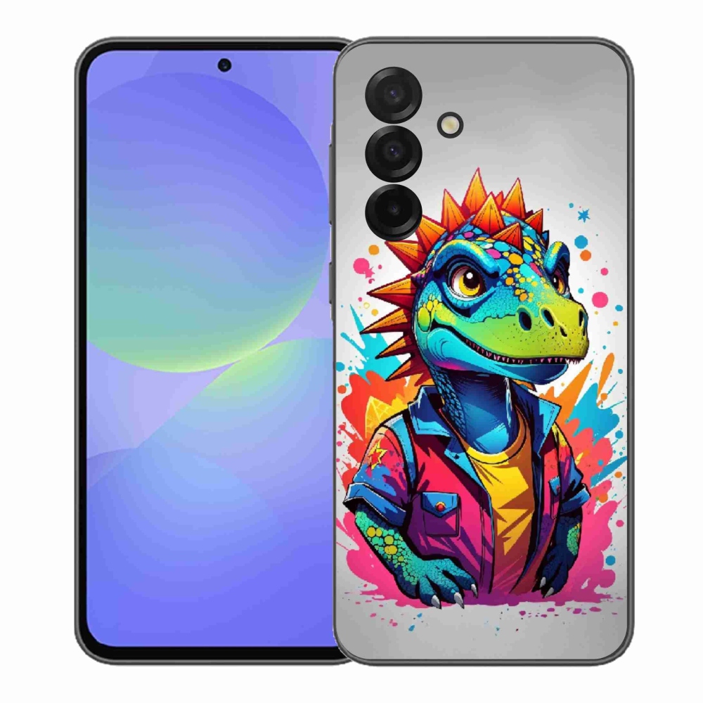 Gelový kryt mmCase na Samsung Galaxy A37 5G - barevný dinosaurus