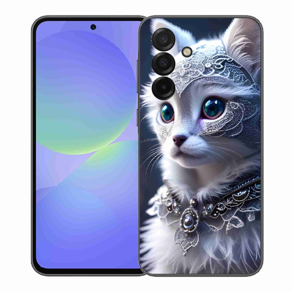 Gelový kryt mmCase na Samsung Galaxy A37 5G - bílá kočka