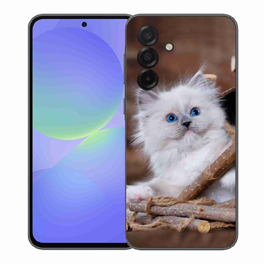 Gelový kryt mmCase na Samsung Galaxy A37 5G - bílé kotě