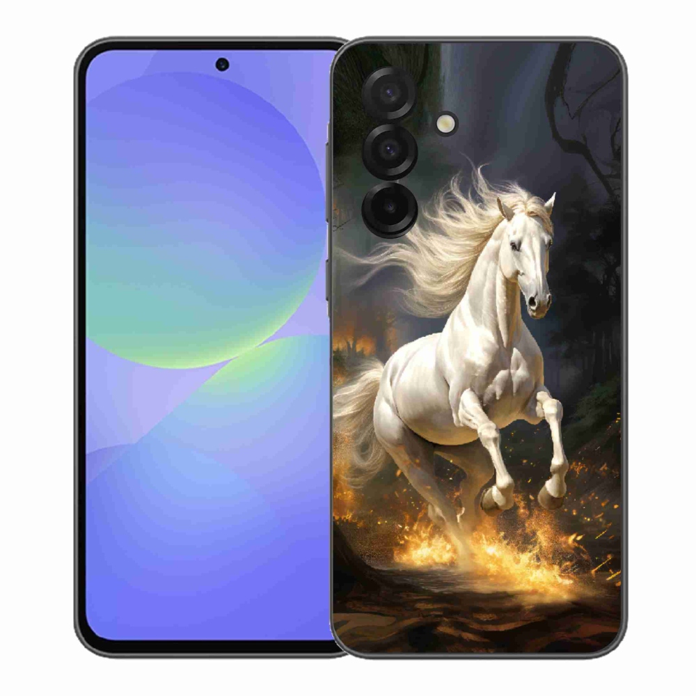 Gelový kryt mmCase na Samsung Galaxy A37 5G - bílý kůň 2