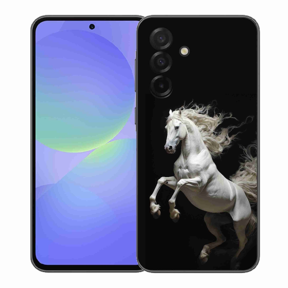 Gelový kryt mmCase na Samsung Galaxy A37 5G - bílý kůň 4