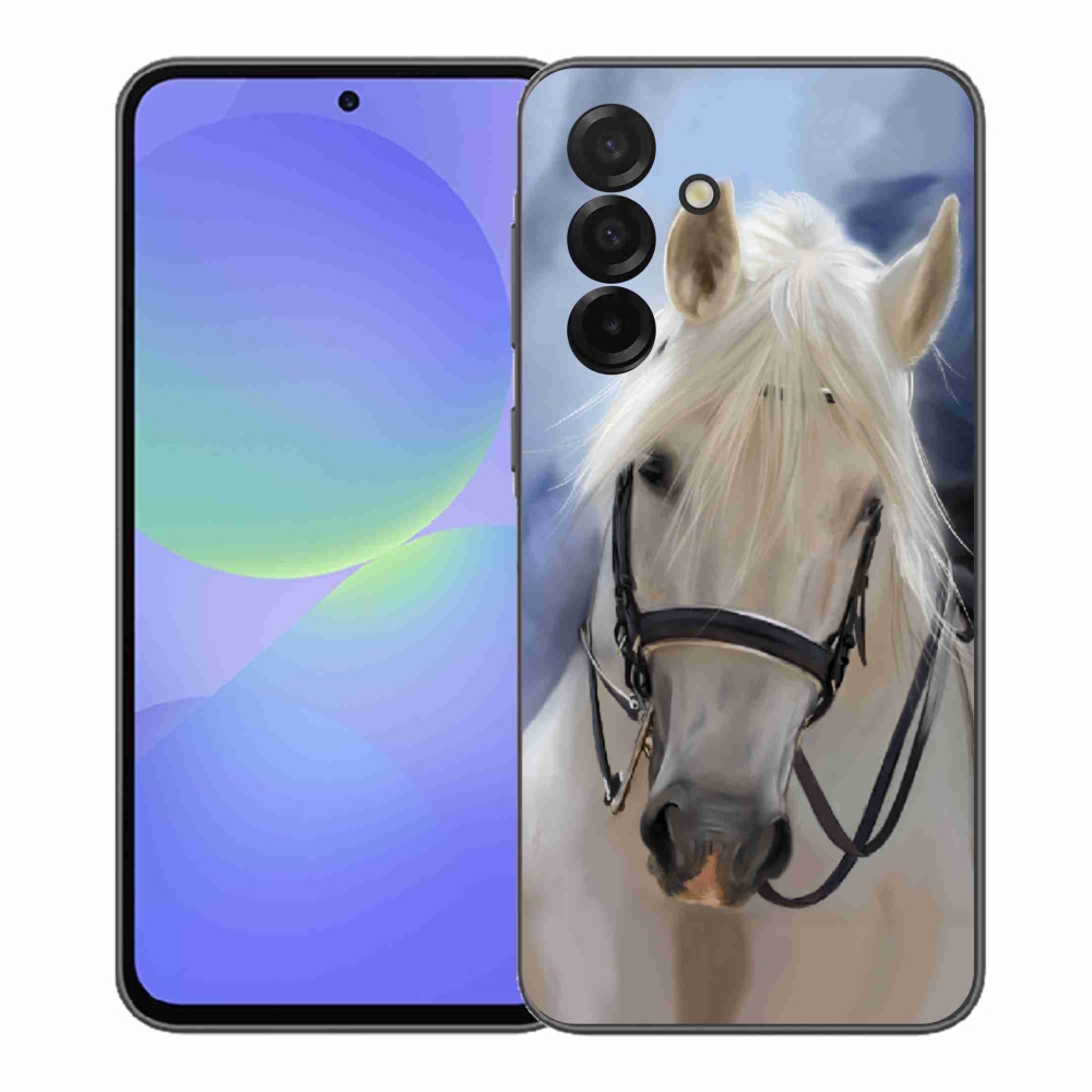 Gelový kryt mmCase na Samsung Galaxy A37 5G - bílý kůň