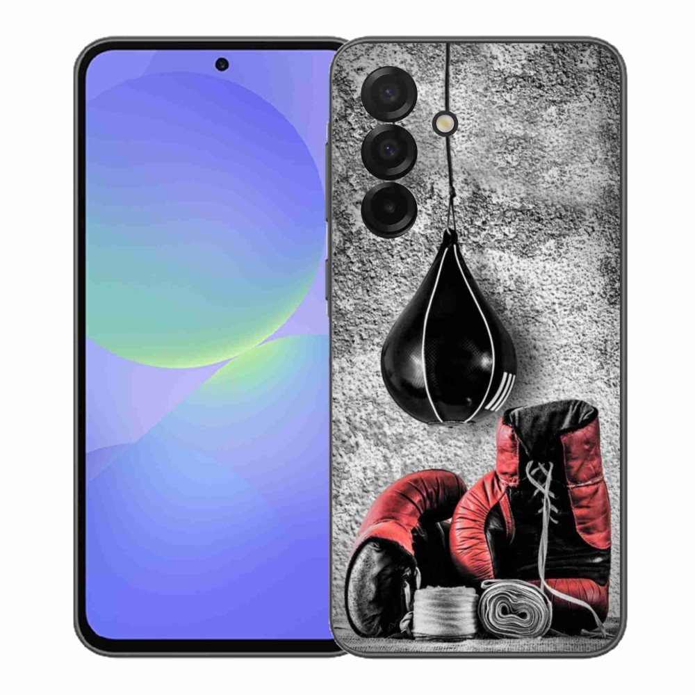 Gelový kryt mmCase na Samsung Galaxy A37 5G - boxovací pytel a rukavice