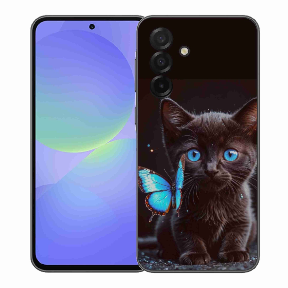 Gelový kryt mmCase na Samsung Galaxy A37 5G - černé kotě 3