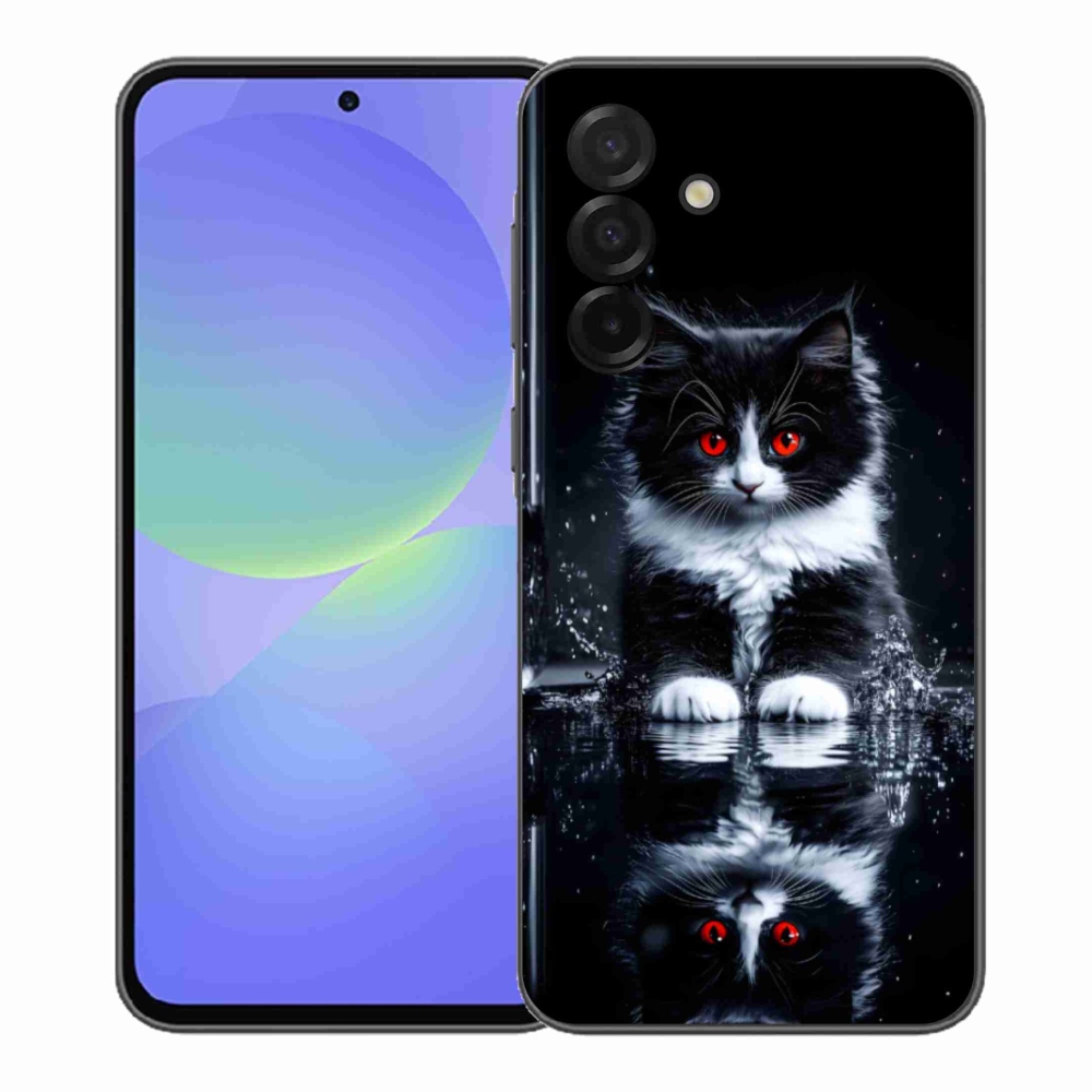 Gelový kryt mmCase na Samsung Galaxy A37 5G - černobílé kotě