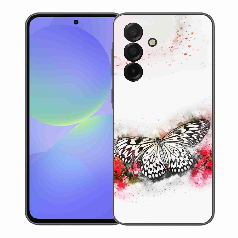 Gelový kryt mmCase na Samsung Galaxy A37 5G - černobílý motýl