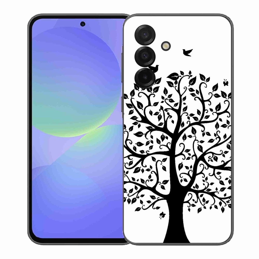 Gelový kryt mmCase na Samsung Galaxy A37 5G - černobílý strom