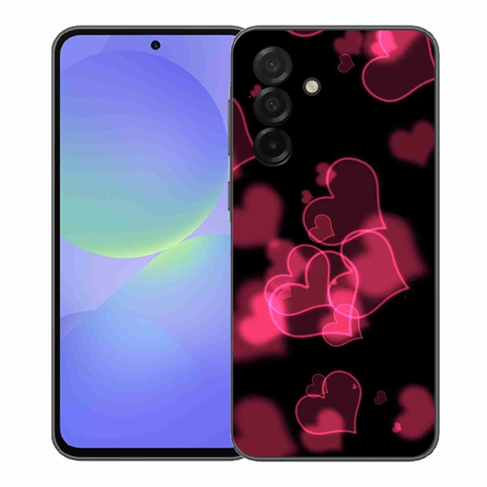 Gelový kryt mmCase na Samsung Galaxy A37 5G - červená srdíčka