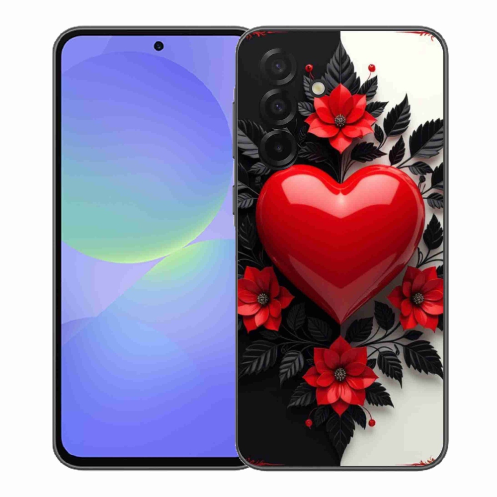 Gelový kryt mmCase na Samsung Galaxy A37 5G - červené srdce