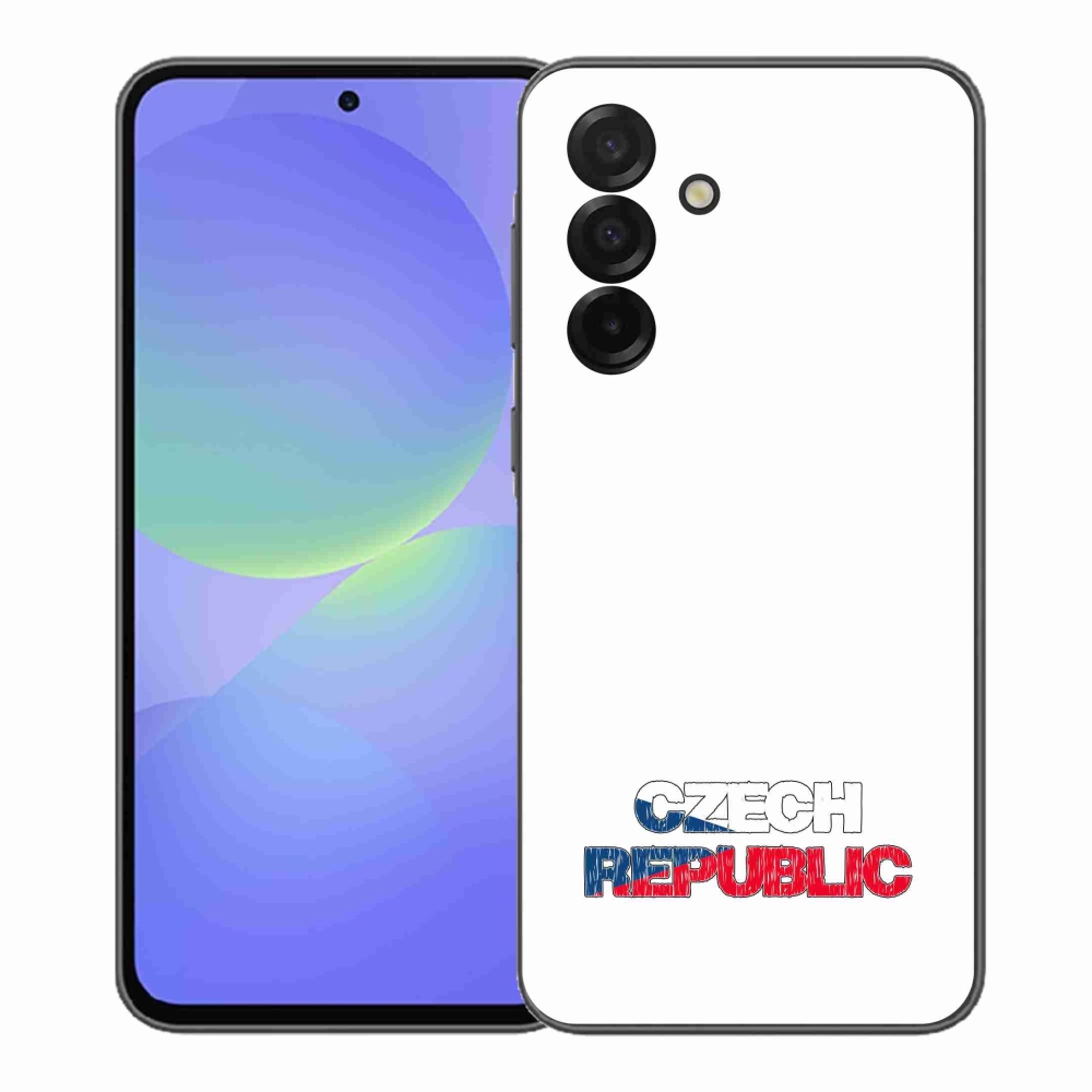 Gelový kryt mmCase na Samsung Galaxy A37 5G - Czech Republic bílé pozadí