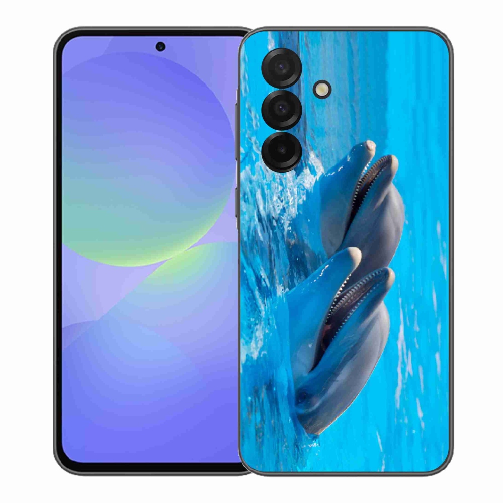 Gelový kryt mmCase na Samsung Galaxy A37 5G - delfíni