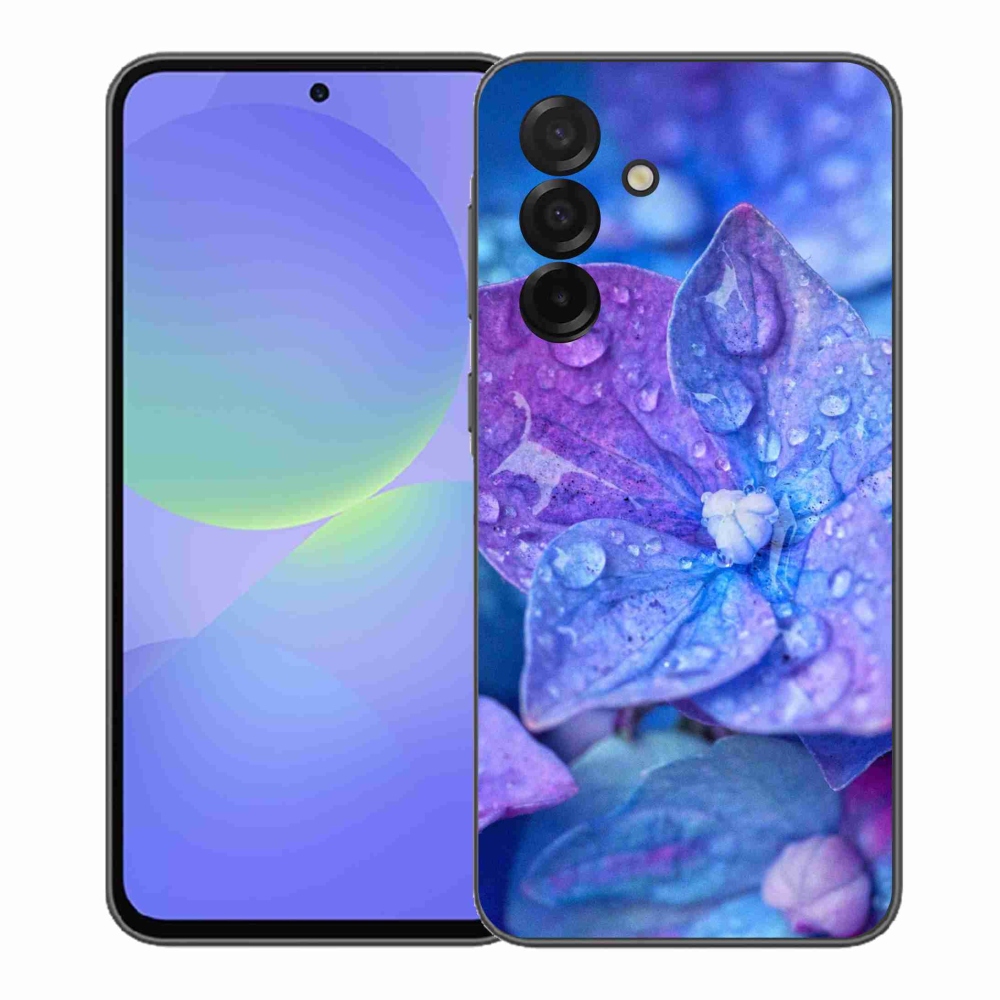 Gelový kryt mmCase na Samsung Galaxy A37 5G - fialový květ