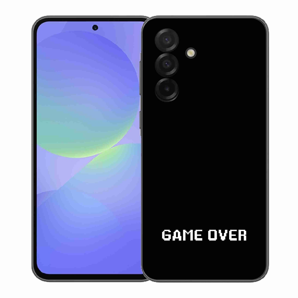 Gelový kryt mmCase na Samsung Galaxy A37 5G - game over černé pozadí